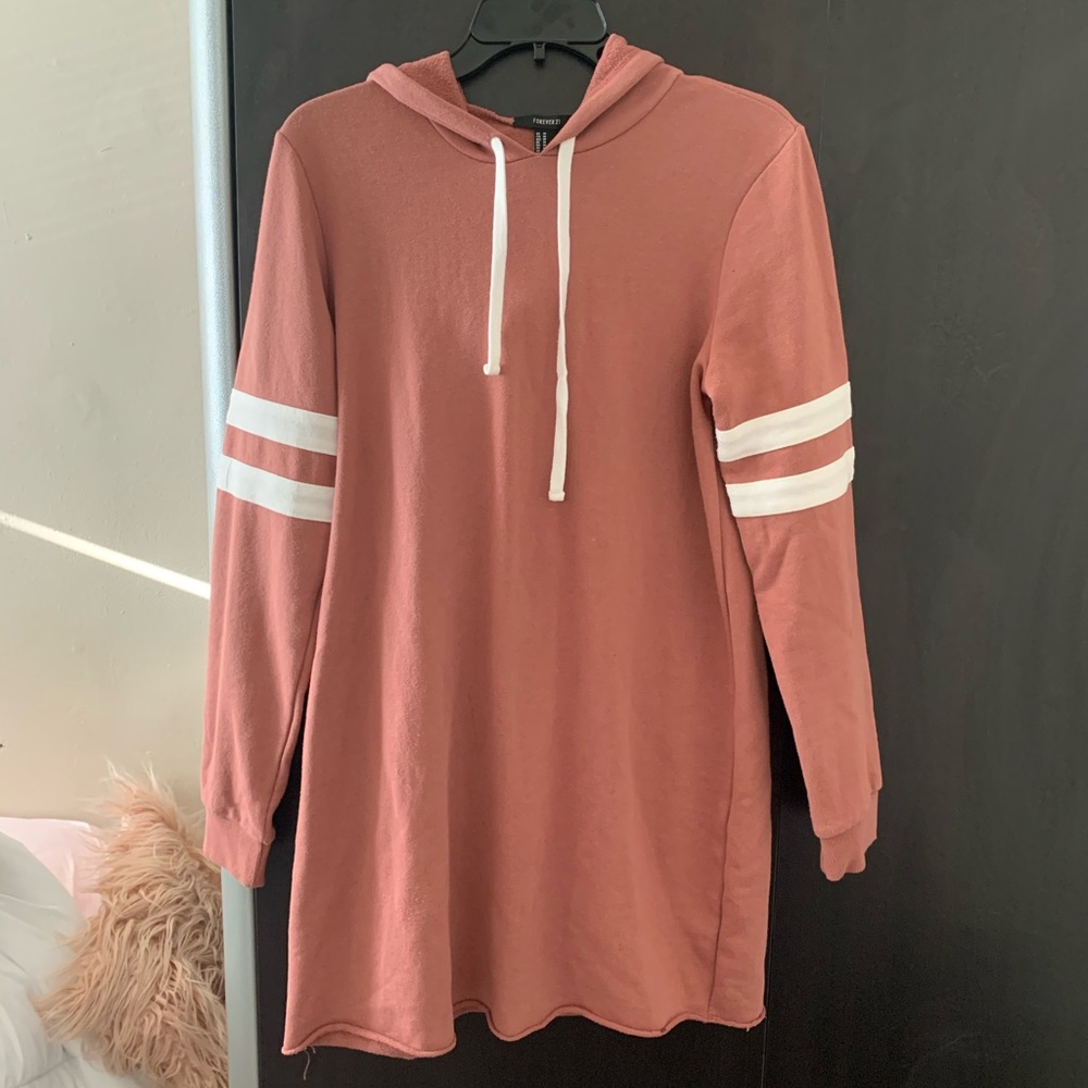 Hooded Sweatshirt Dress Forever 21